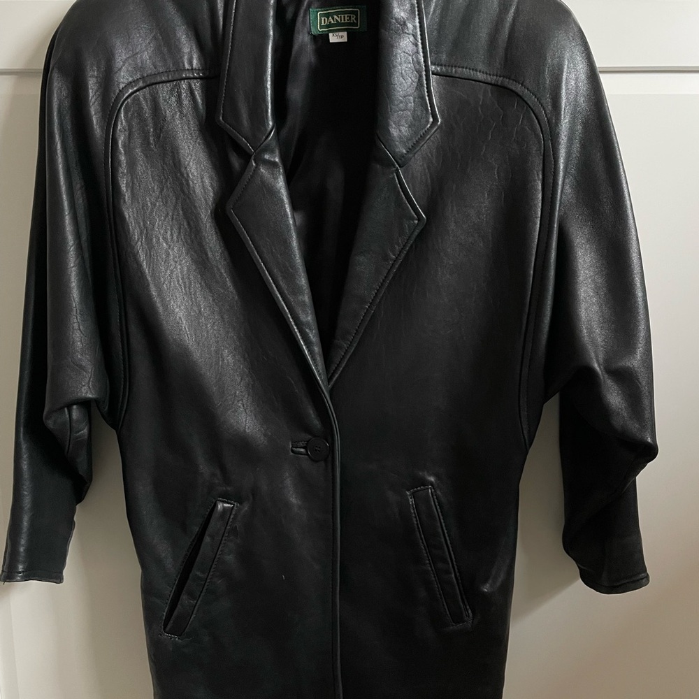 Vintage Danier Black Leather Jacket
